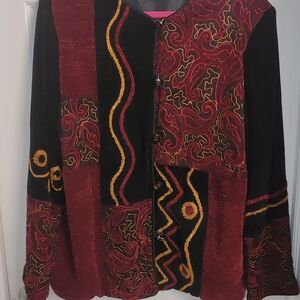 Indigo Moon Multicolor Embroidered Jacket